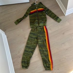 Avaiator nation size 8 camo sweatsuit